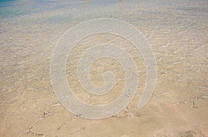 Clear soft rippled water surface background