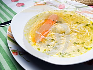 Clear soup