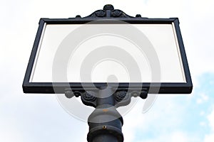 Clear Street Sign With a Sky in the background