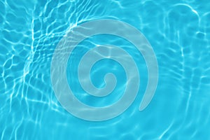 Summer blue wave abstract or rippled water texture background