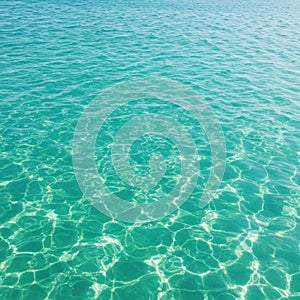 Clear Turquoise Water Surface Texture