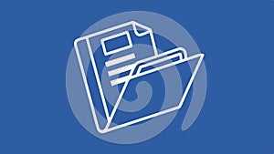 File Folder Documents Organization Digital Vector, vector design Generative AI