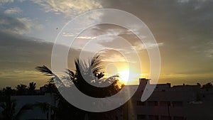 Clear view of sunrise