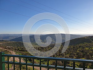 Clear vision from a high mountain in Shomron