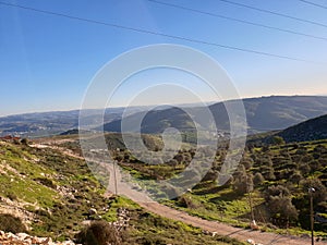 Clear vision from a high mountain in Shomron