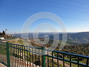 Clear vision from a high mountain in Shomron