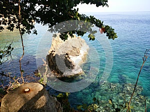 Clear water on the beach