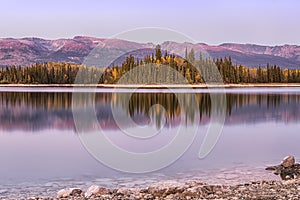 Clear water of Boya Lake photo