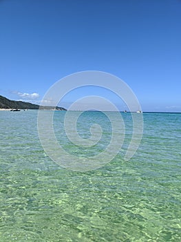 Clear water of Moreton island
