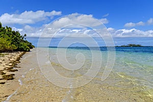 Clear water at Pangaimotu island near Tongatapu island in Tonga