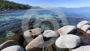 Clear Water Shoreline of Lake Tahoe
