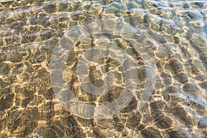 Clear water of Tyrrhenian sea. Italy