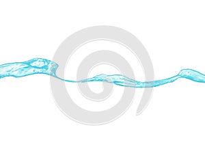 Clear water wave isolated