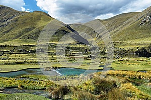 Clear waters of Caï¿½ete river near Vilca villag, Peru