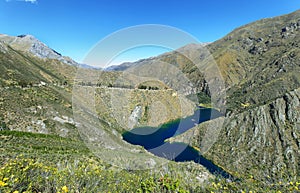 Clear waters of CaÃ±ete river near Vilca village, Peru