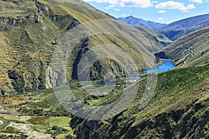 Clear waters of CaÃ±ete river near Vilca village, Peru