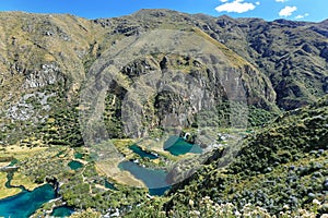 Clear waters of CaÃ±ete river near Vilca village, Peru