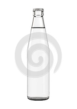 Clear White Water, Soda, Juice or Beer Bottle. 12 oz 11 oz or 355ml 330ml of volume. photo