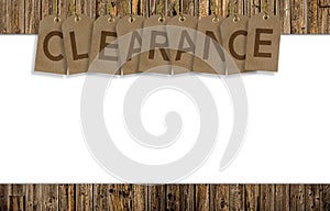 Clearance Background photo