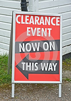 Clearance event