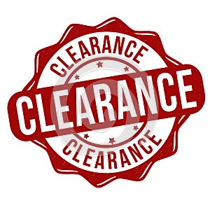 Clearance grunge rubber stamp