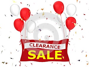 Clearance sale banner photo
