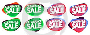 Clearance Sale banner design template