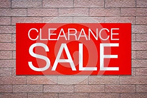 Clearance sale billboard photo