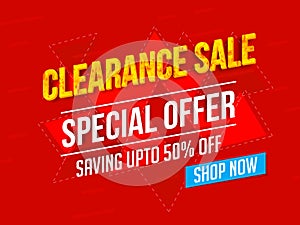 Clearance Sale Poster, Banner or Flyer design.