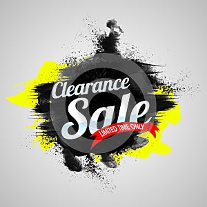 Clearance Sale Poster, Banner or Flyer design.