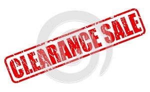 Clearance sale red stamp text photo