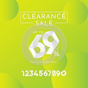 Clearance Sale up to 69% Limited Time Only Label Tag Vector Template Design Illustration