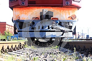 Clearance between train and railways.