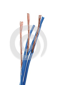 Cleared blue copper cables