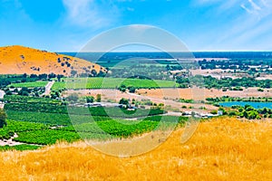 Clearing fog in the San Joaquin Valley, the agricultural center of California photo