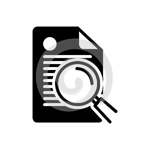 Black solid icon for Cleartext, delete and remove photo