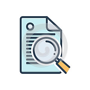 Color illustration icon for Cleartext, delete and remove photo