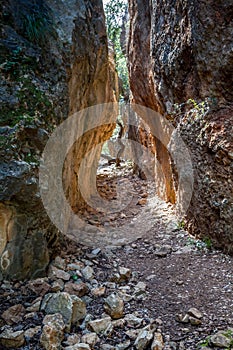 The Cleft in the mountain in Israel