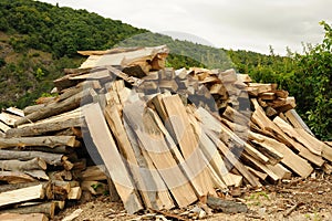 Cleft timber