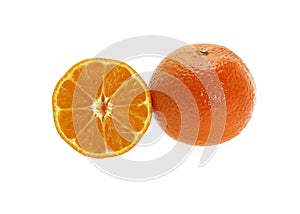 Clementine Fruit, citrus reticulata against White Background