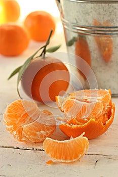 Clementines and segments photo