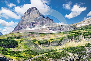 Clements Mountain and Going-To-The Sun road. photo