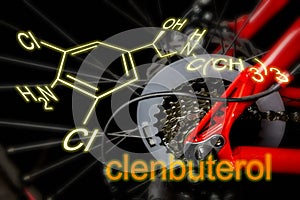 clenbuterol is a doping agent in different sports disciplines like cycling, Chemical formula CLENBUTEROL