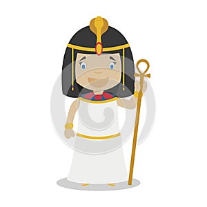 Cleopatra cartoon character. Vector Illustration. photo