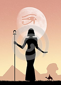 Cleopatra and Horus eye