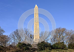 `Cleopatra`s Needle` is an Obelisk made by an Egyptian pharaoh in 1461 BC and now situated in Central Park, New York City.