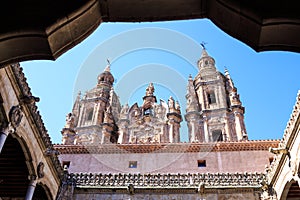 The ClerecÃ­a Church in Salamanca, Spain