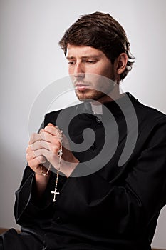 Cleric praying