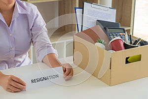 The clerk left the office due to being fired