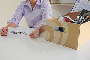 The clerk left the office due to being fired